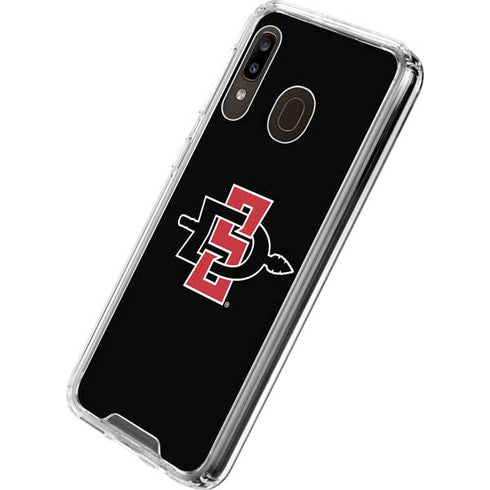 San Diego State University Aztecs Logo Galaxy A30 Clear Case