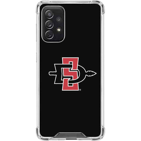 San Diego State University Aztecs Logo Galaxy A72 5G Clear Case