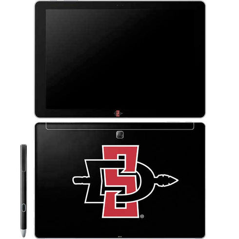 San Diego State University Aztecs Logo Galaxy Book 12in Skin