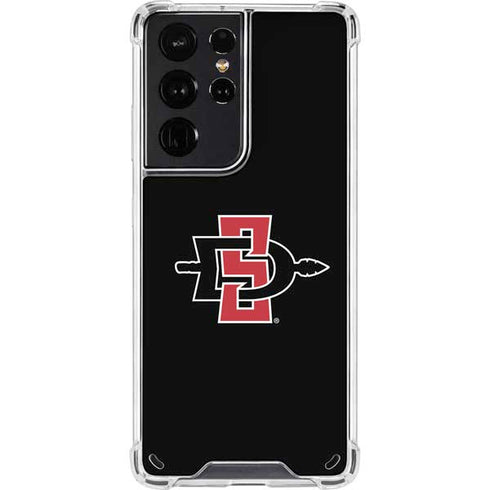 San Diego State University Aztecs Logo Galaxy S21 Ultra 5G Clear Case