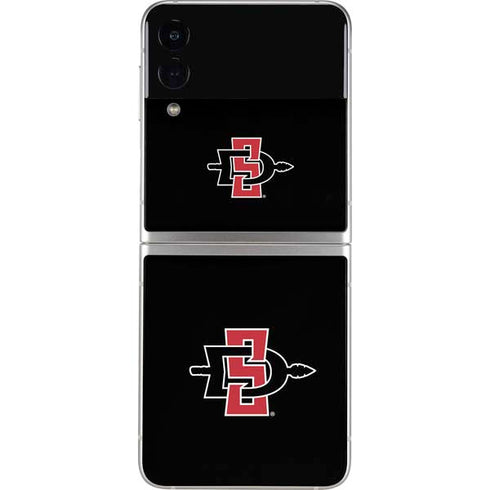 San Diego State University Aztecs Logo Galaxy Z Flip4 5G Skin