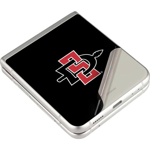 San Diego State University Aztecs Logo Galaxy Z Flip4 5G Skin