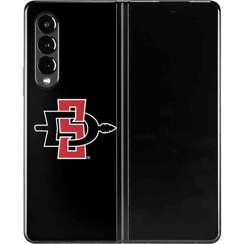 San Diego State University Aztecs Logo Galaxy Z Fold3 5G Skin