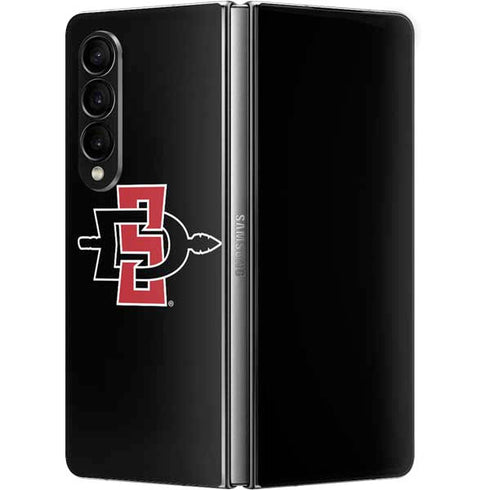 San Diego State University Aztecs Logo Galaxy Z Fold4 5G Skin