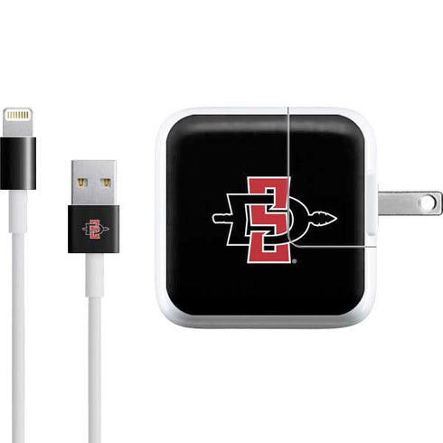 San Diego State University Aztecs Logo iPad Charger (10W USB) Skin