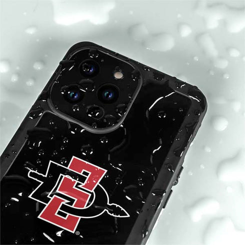 San Diego State University Aztecs Logo iPhone 14 Pro Max Waterproof Case