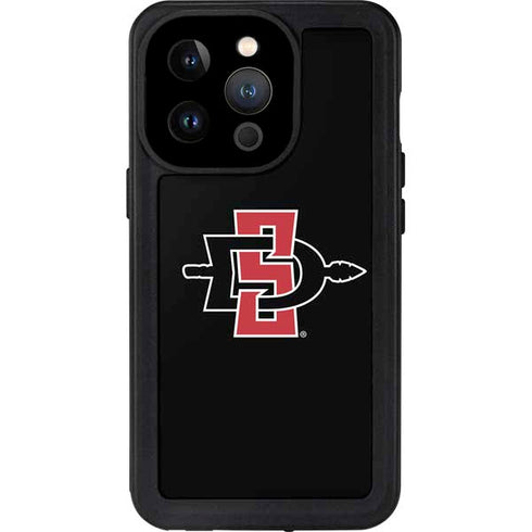 San Diego State University Aztecs Logo iPhone 14 Pro Waterproof Case