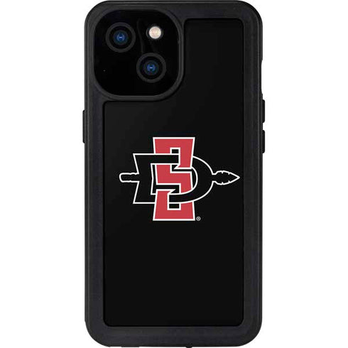 San Diego State University Aztecs Logo iPhone 15 Waterproof Case