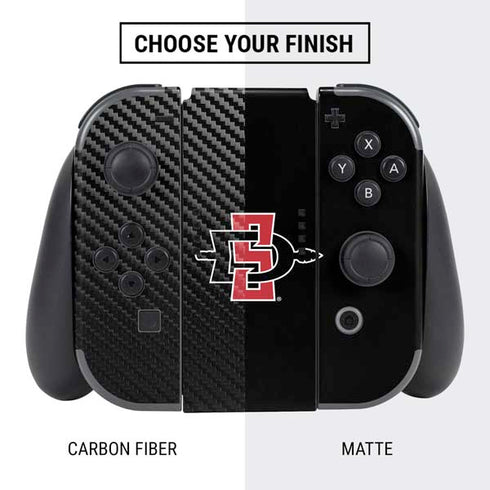 San Diego State University Aztecs Logo Nintendo Switch Bundle Skin
