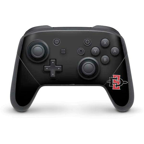San Diego State University Aztecs Logo Nintendo Switch Pro Controller Skin