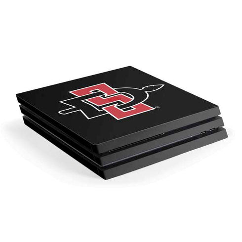 San Diego State University Aztecs Logo PS4 Pro Console Skin