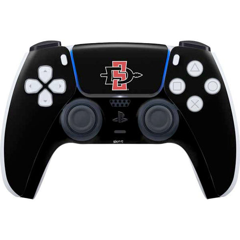 San Diego State University Aztecs Logo PS5 Controller Skin