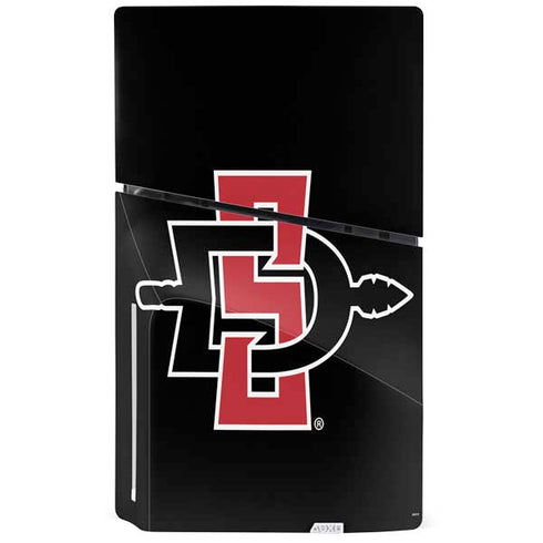 San Diego State University Aztecs Logo PS5 Slim Disk Bundle Skin