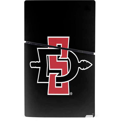 San Diego State University Aztecs Logo PS5 Slim Digital Edition Console Skin