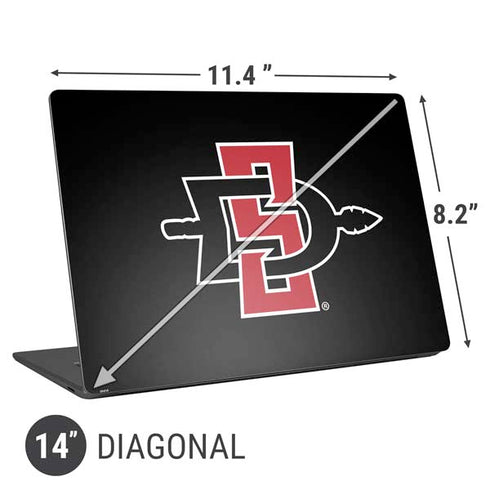 San Diego State University Aztecs Logo Universal Laptop 14in (11.4 x 8.2in) Skin