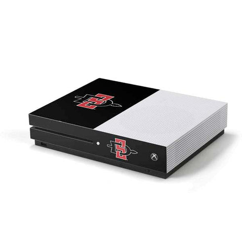 San Diego State University Aztecs Logo Xbox One S Console Skin