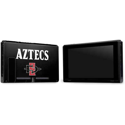 San Diego State University Aztecs Black Nintendo Switch Bundle Skin