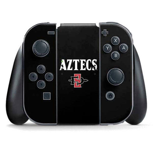 San Diego State University Aztecs Black Nintendo Switch (2017-2021) Joy-Con Controller Skin