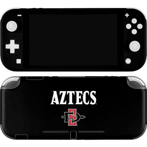 San Diego State University Aztecs Black Nintendo Switch Lite Skin