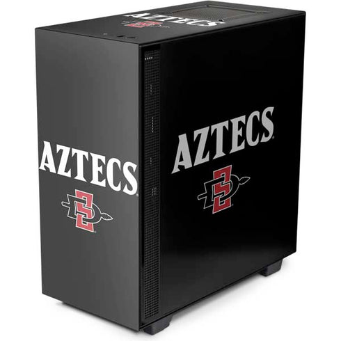 San Diego State University Aztecs Black NZXT H510 Compact ATX Mid-Tower Case Skin