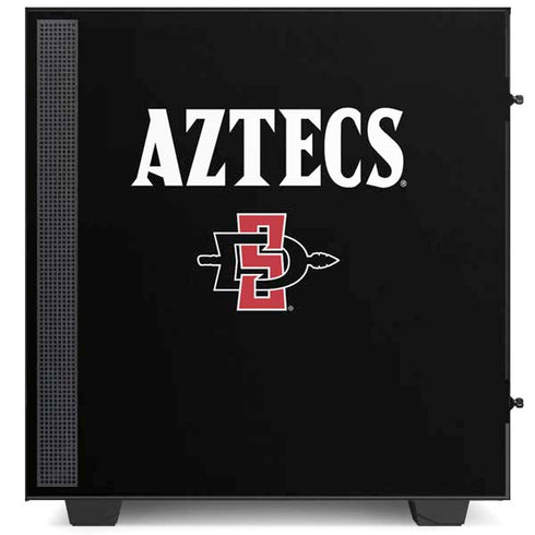 San Diego State University Aztecs Black NZXT H510 Compact ATX Mid-Tower Case Skin