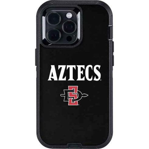 San Diego State University Aztecs Black Otterbox Defender iPhone Skin