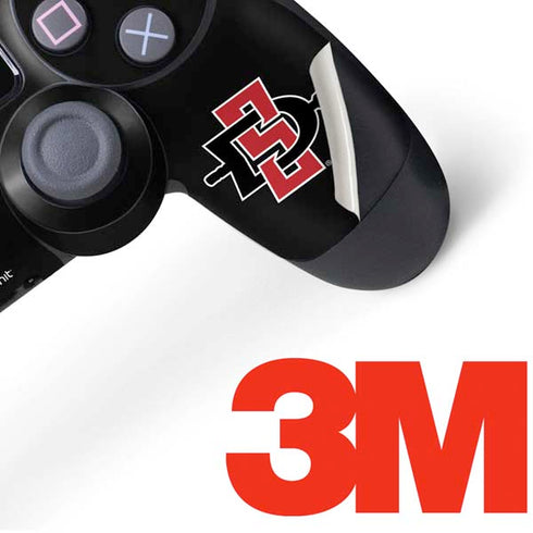 San Diego State University Aztecs Black PS4 Controller Skin