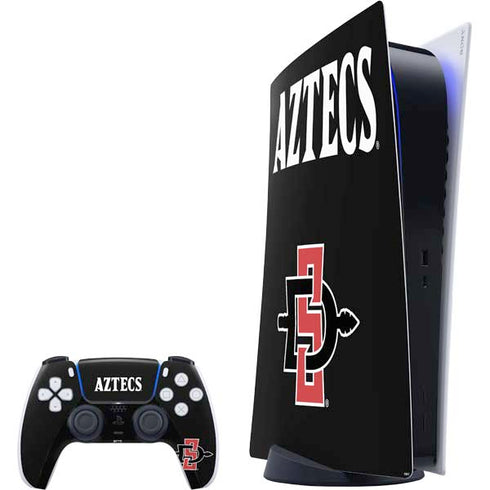 San Diego State University Aztecs Black PS5 Digital Edition Bundle Skin
