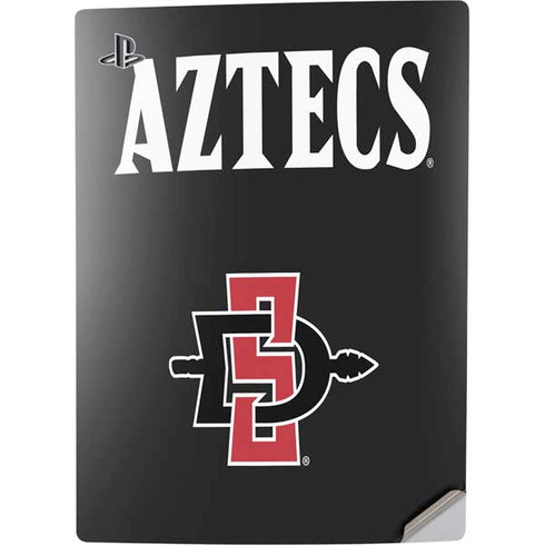 San Diego State University Aztecs Black PS5 Digital Edition Console Skin