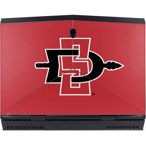 San Diego State University Aztecs Red Logo Dell Alienware Skin
