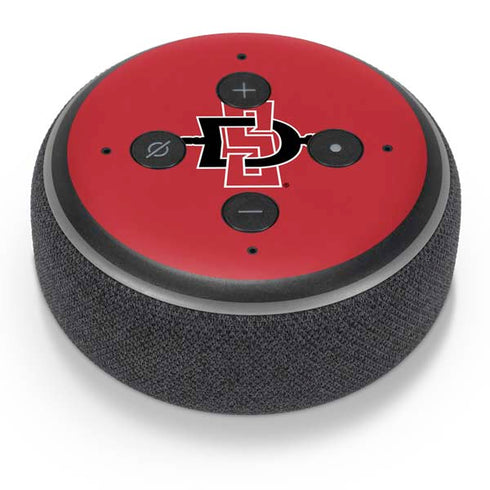 San Diego State University Aztecs Red Logo Amazon Echo Dot Skin
