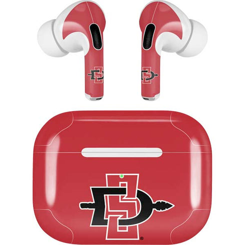 San Diego State University Aztecs Red Logo Apple AirPods Pro Skin