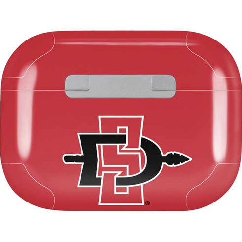 San Diego State University Aztecs Red Logo Apple AirPods Pro Skin