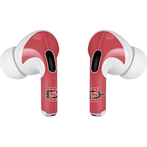 San Diego State University Aztecs Red Logo Apple AirPods Pro Skin