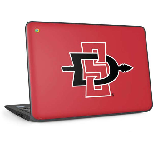 San Diego State University Aztecs Red Logo HP Chromebook Skin