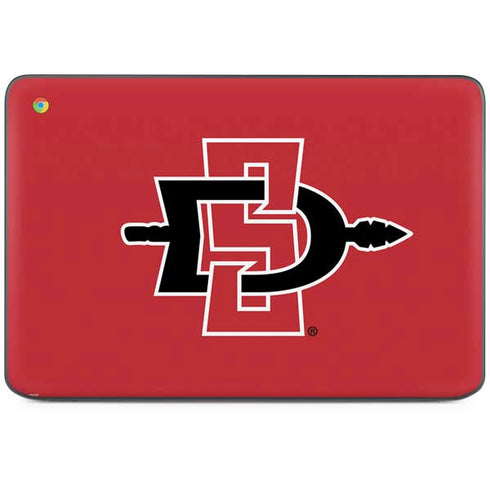 San Diego State University Aztecs Red Logo HP Chromebook Skin