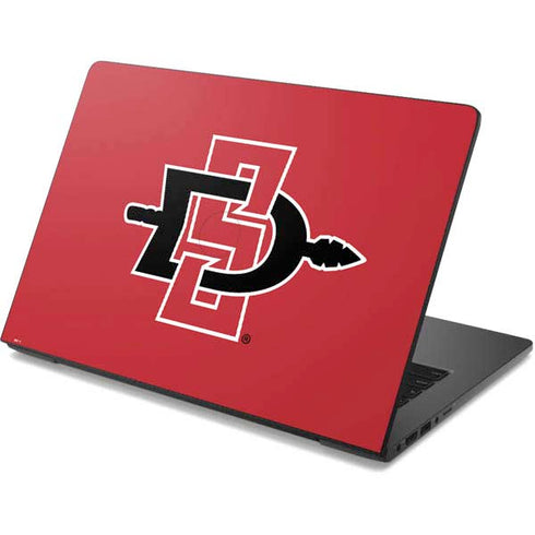 San Diego State University Aztecs Red Logo Dell Chromebook Skin