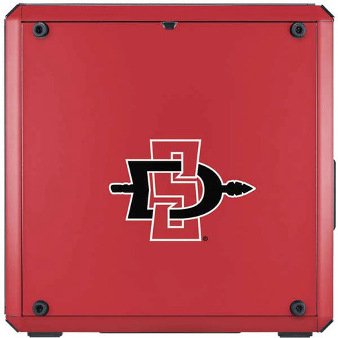 San Diego State University Aztecs Red Logo Cooler Master MasterBox Q300L Mini Tower Skin