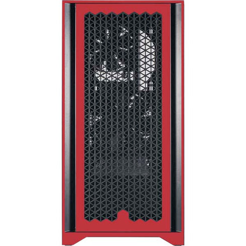 San Diego State University Aztecs Red Logo Corsair 4000D Tempered Glass Mid-Tower ATX Case Skin