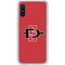 San Diego State University Aztecs Red Logo Galaxy A10e Clear Case