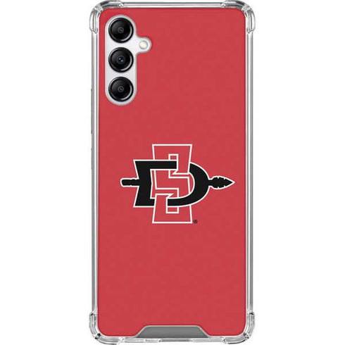 San Diego State University Aztecs Red Logo Galaxy A14 5G Clear Case