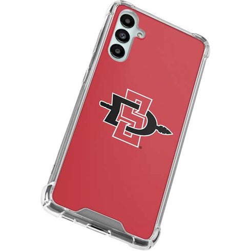 San Diego State University Aztecs Red Logo Galaxy A15 5G Clear Case