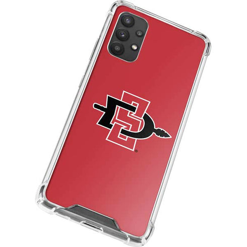 San Diego State University Aztecs Red Logo Galaxy A32 5G Clear Case