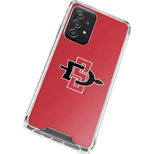 San Diego State University Aztecs Red Logo Galaxy A52 5G Clear Case