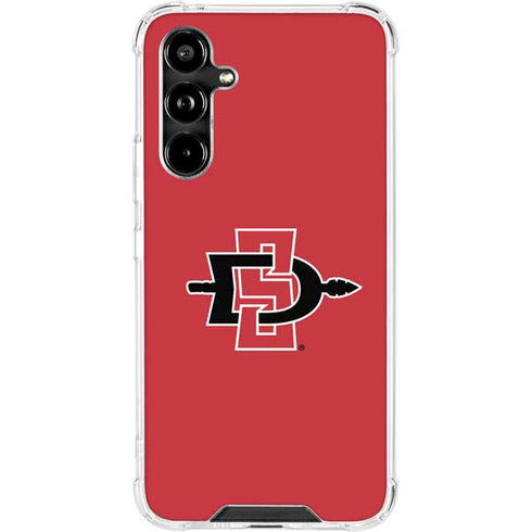 San Diego State University Aztecs Red Logo Galaxy A54 5G Clear Case