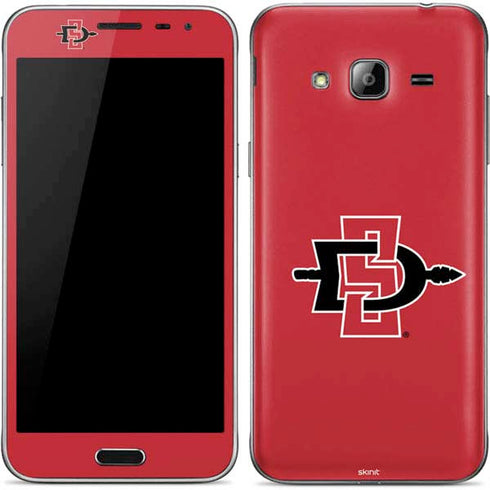 San Diego State University Aztecs Red Logo Galaxy J3 Skin