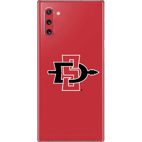 San Diego State University Aztecs Red Logo Galaxy Note 10 Skin