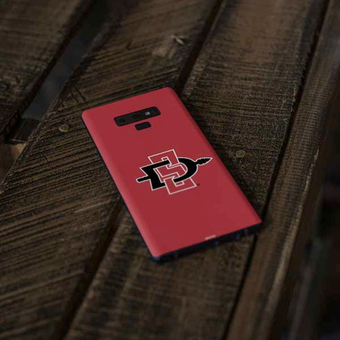 San Diego State University Aztecs Red Logo Galaxy Note 9 Skin