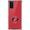 San Diego State University Aztecs Red Logo Galaxy Note20 5G Clear Case