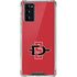 San Diego State University Aztecs Red Logo Galaxy Note20 5G Clear Case